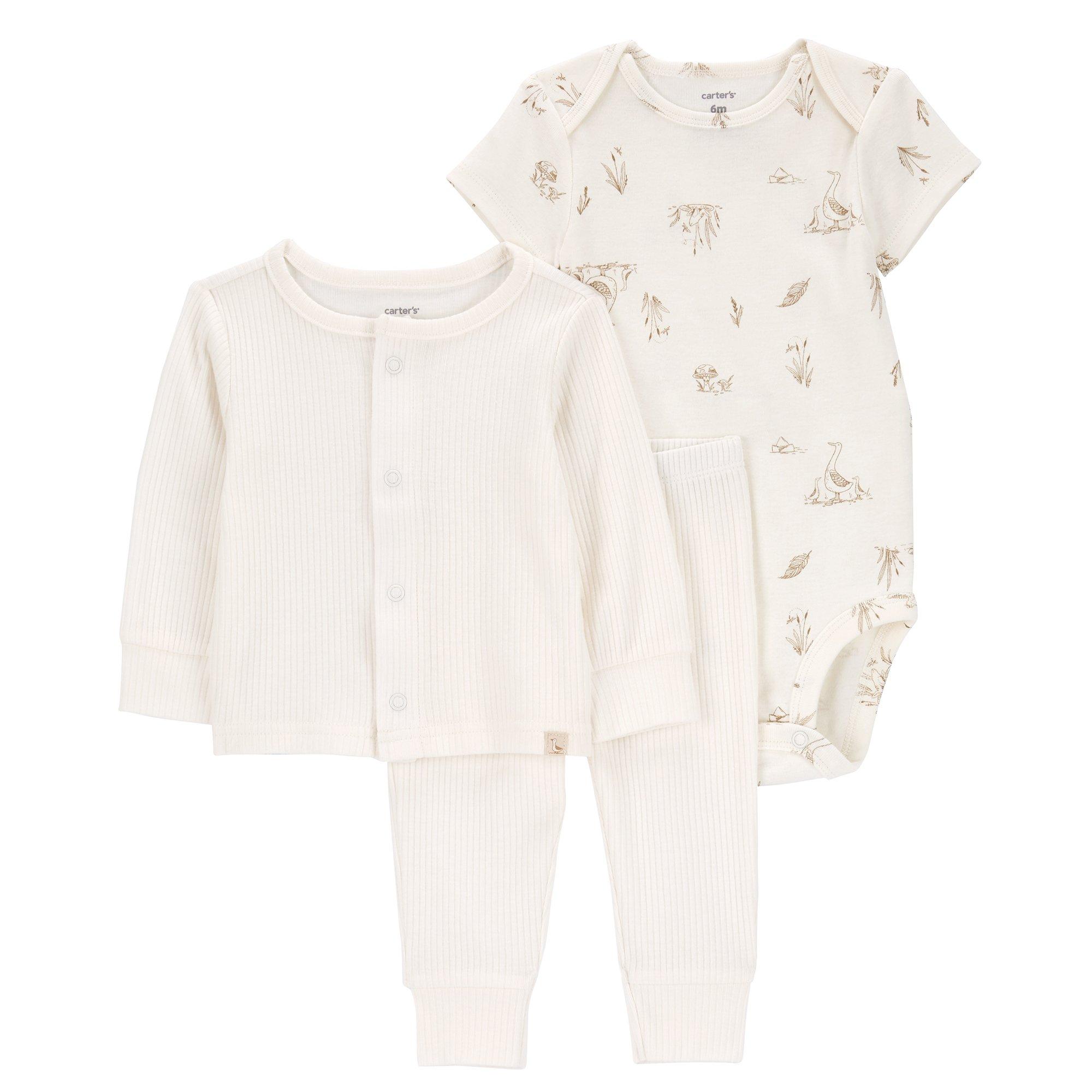 Carter's Baby Girls 2-Pc. Bears Bodysuit & Floral Pants Set - ShopStyle