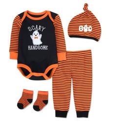 4-Pc. Scary Handsome Jogger & Long Sleeve Onesie Set