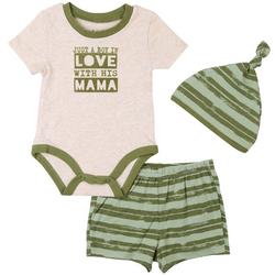 Baby Boys 3-pc. Love Mama Creeper Set