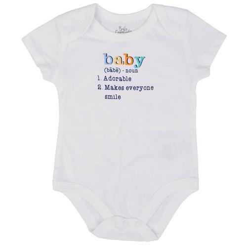 Baby Essentials Baby Boys Graphic Short Sleeve Bodysuit