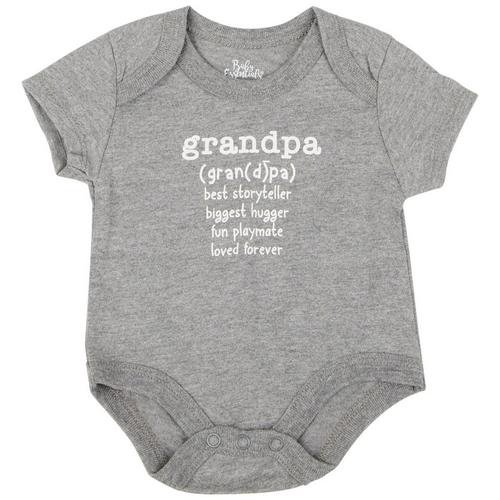 Baby Essentials Baby Boys Grandpa Short Sleeve Bodysuit
