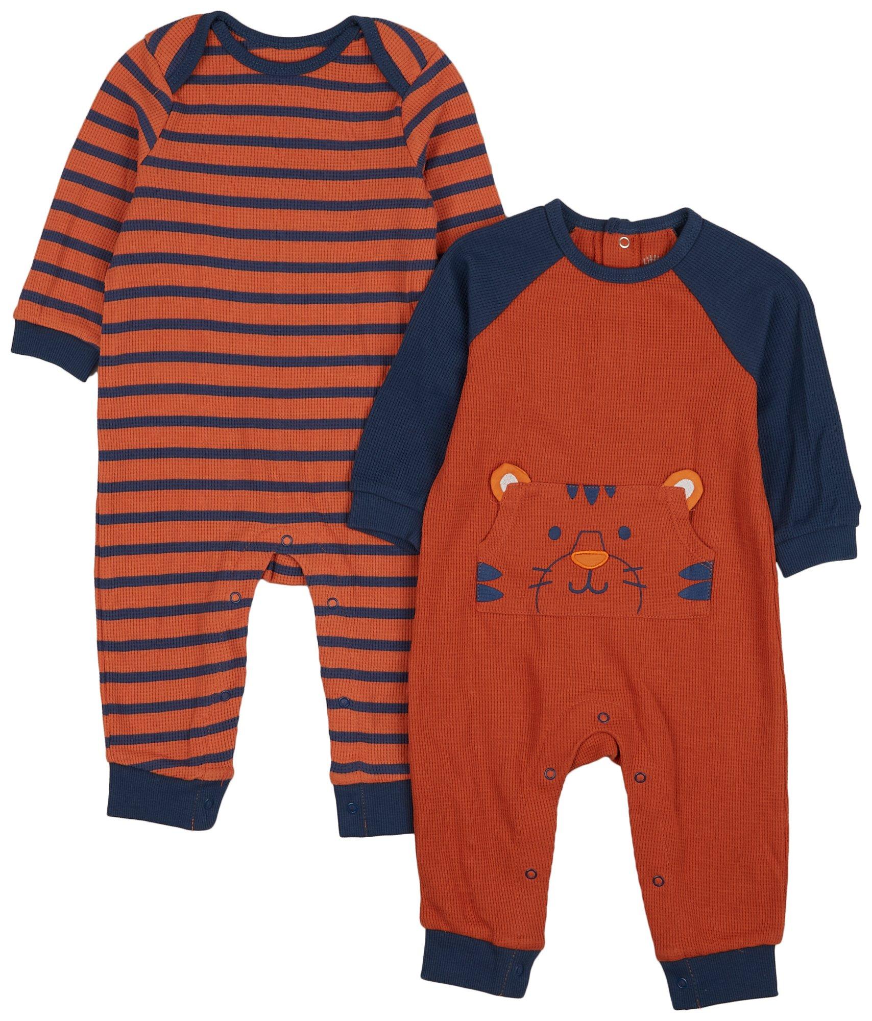 Baby Boys 2-pc. Tiger Long Sleeve Bodysuit Set
