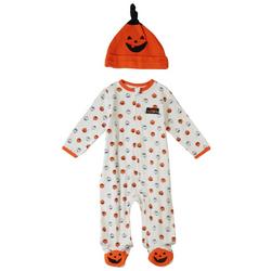 Carters Baby Boys 2-pc. Pumpkin Footie Bodysuit Sleeper Set