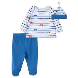 Little Me Baby Boys 3-pc. On The Road Pajama Set