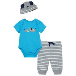 Baby Boys 2-pc. Puppy Embroidered Bodysuit Set