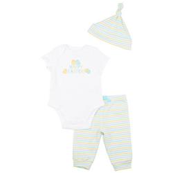 Baby Boys 3 Pc. Happy Easter Pant Set