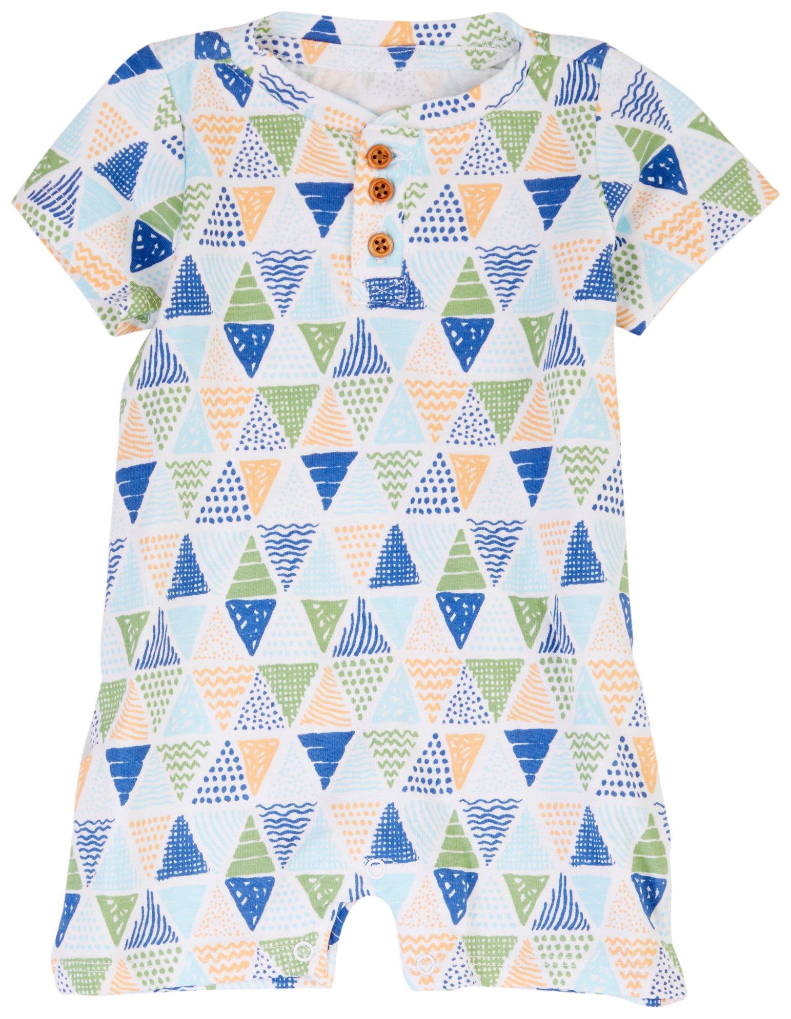 Baby Boys Geometric Romper