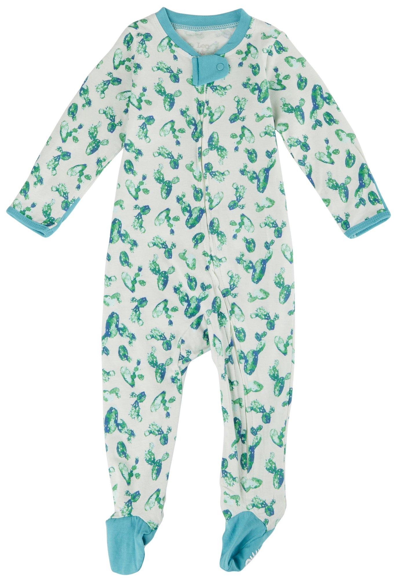 Baby Girls Manatee Sea Turtle Footed Pajama