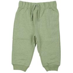 Baby Boys Solid Faux Drawstring Joggers