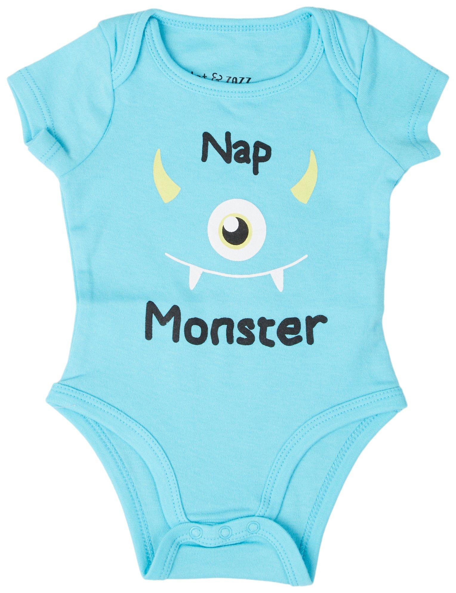 Baby Boys Nap Monsters Short Sleeve Onesie