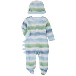 Baby Boys 2-pc. Striped Footed Pajama Set