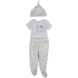 Nanette Baby Boys 3-pc. My Siblings Have Tails Pant Set