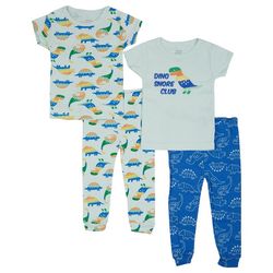 Cutie Pie Baby Baby Girls 4-pc. Dino Snore Club Pajama Set