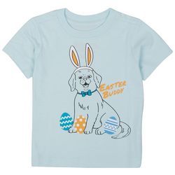 DOT & ZAZZ Baby Boys Easter Buddy Dog Short Sleeve Top