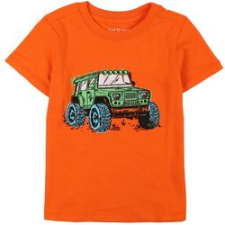 Toddler Boys Safari Truck Short Sleeve Top