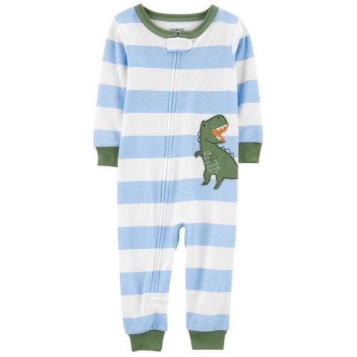 Carters Baby Boy Dino Stripe Bodysuit Sleeper
