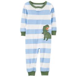 Baby Boy Dino Stripe Bodysuit Sleeper