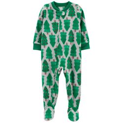 Carters Baby Boy Christmas Tree 1-Piece Fleece Bodysuit