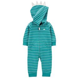 Baby Boy Stripe Hoodie Bodysuit