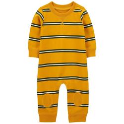 Baby Boys Gold Stripes Jumpsuit