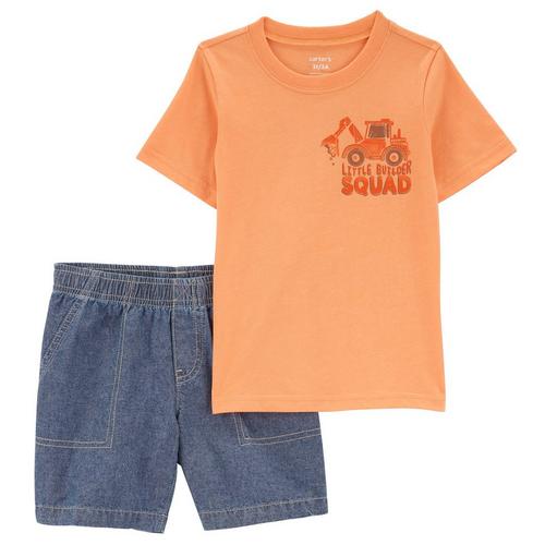 Carters Baby Boys 2-pc. Truck Short Sleeve Top