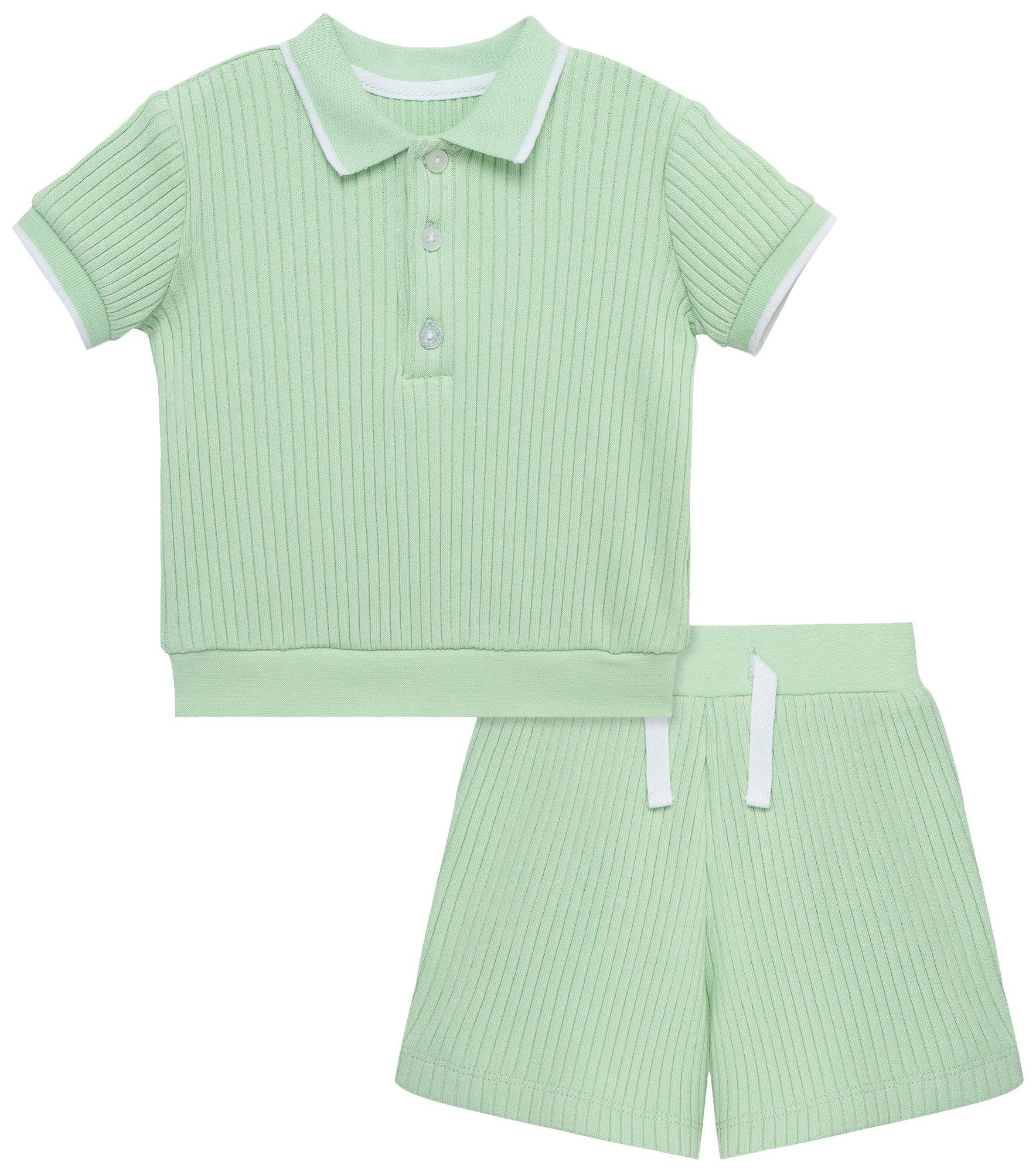Baby Boys 2-pc. Top And Short Set