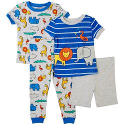Baby Boys 4-pc. Safari Pajama Set