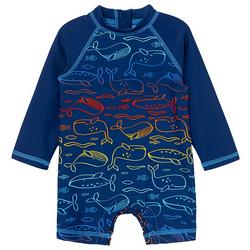 Baby Boys Whales Rashguard Swimsuit