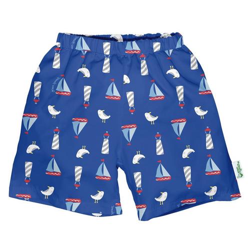 Green Sprouts Baby Boys 1-pc. Sailboat Swim Trunk