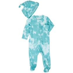 Baby Boys 2-pc. Tie Dye Footed Pajama Set