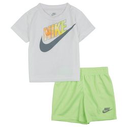 Nike Baby Boys 2-pc. Nike Swoosh Logo Tee & Shorts Set