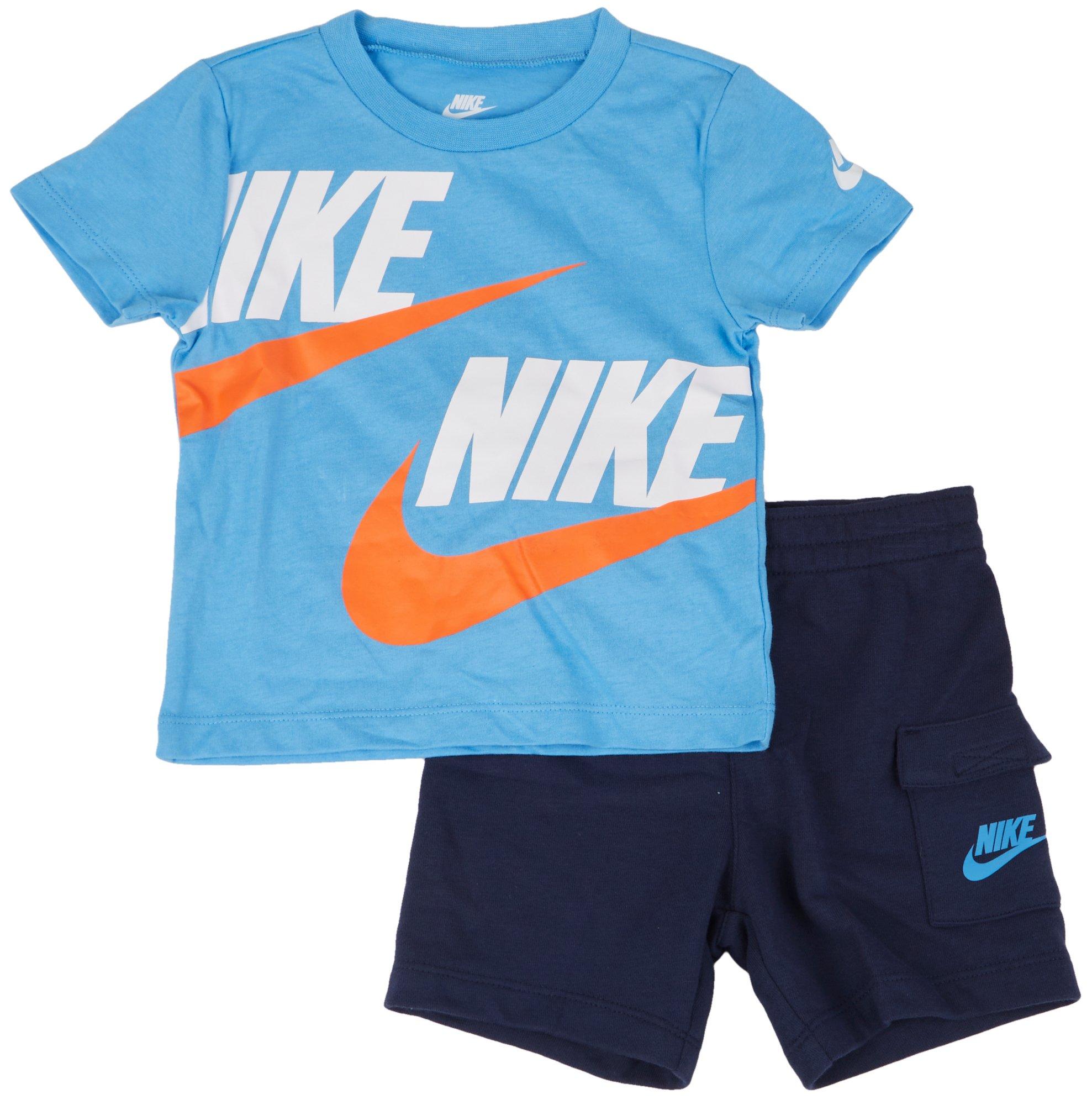 Baby Boys 2-pc. Cargo Logo Tee & Shorts Set