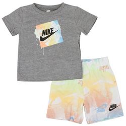 Nike Baby Boys 2-pc. Daze Logo Tee & Shorts Set
