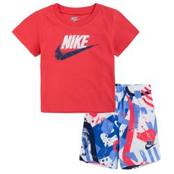 Nike Infant Boys 2-pc. Swoosh Nike Logo Tee & Shorts Set