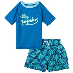 Floatimini Baby Boys 2-pc. Tropical Swimsuit Set