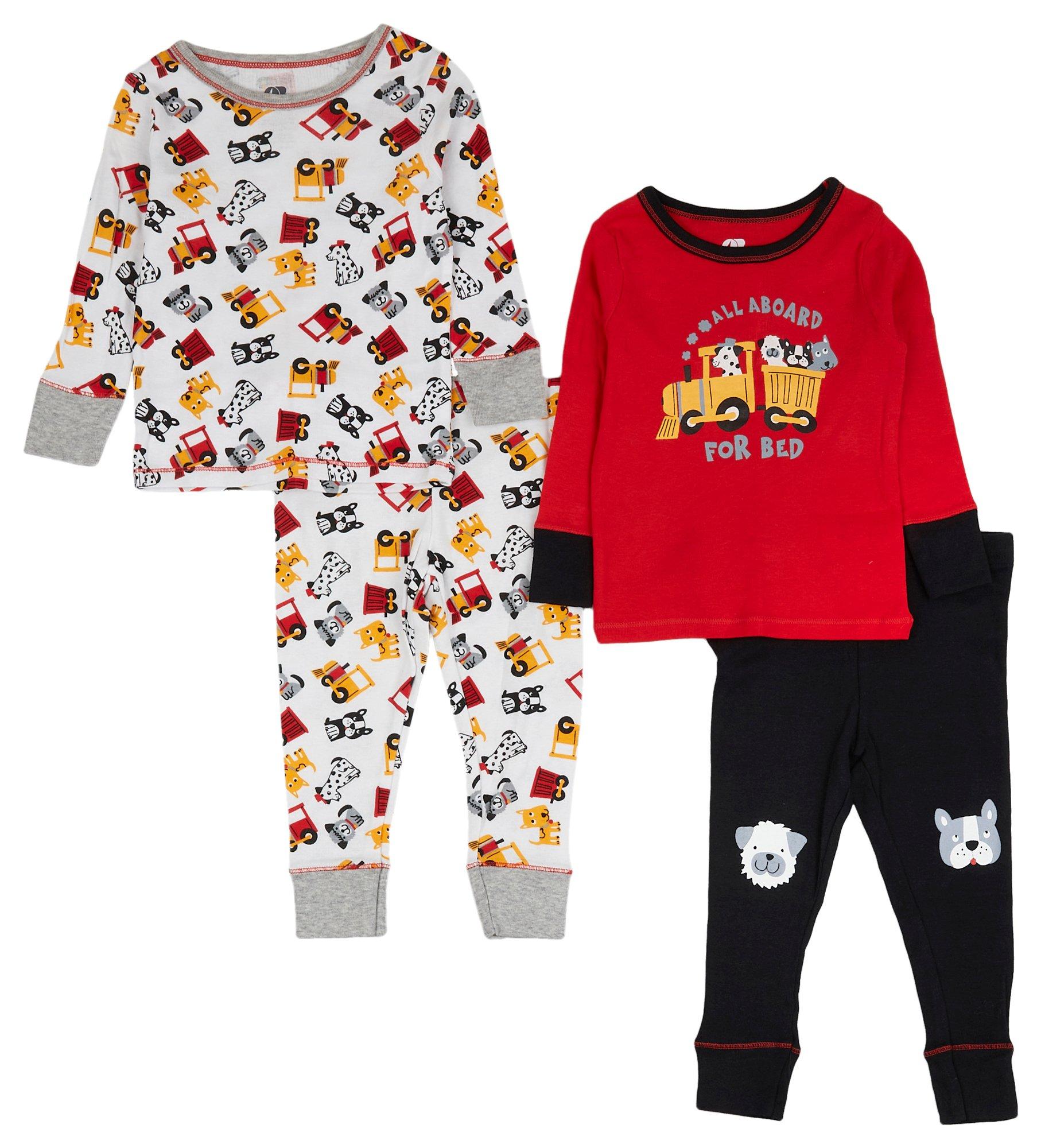 Only Boys Baby Boys 4-pc. Dogs Graphic Pajama Set