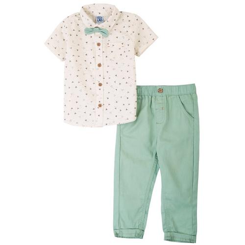 Little Lad Baby Boys 2-pc. Triangle Pant Set