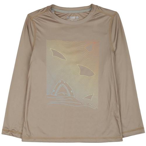 Reel Legends Toddler Boys Shark Long Sleeve T-Shirt
