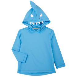 Toddler Boys Keep It Cool Shark Hooded Shirt