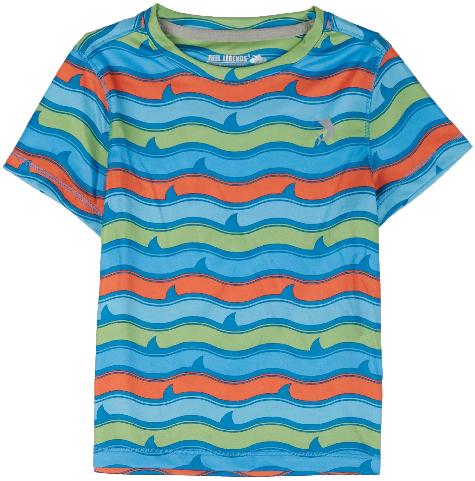 Reel Legends Toddler Boys Lea Szymanski Fin Waves T-Shirt