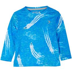 Reel Legends Toddler Boys Reel-Tec Aerial Ocean T-Shirt