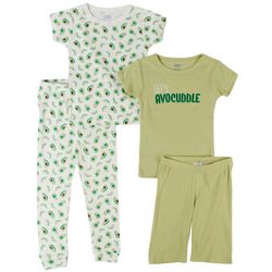 Chick Pea Toddler Boys 4-pc. Let's Avocuddle Pajama Set
