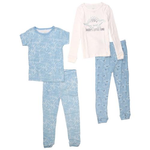 Toddler Boys 4-pc. Dad's Dino Pajama Set