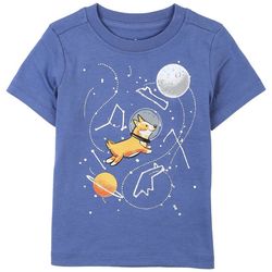 DOT & ZAZZ Toddler Boys Space Dog Short Sleeve Tee