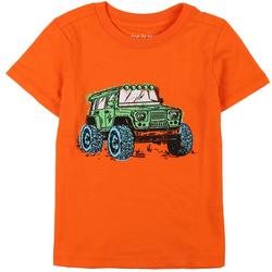 Toddler Boys Safari Truck Short Sleeve Tee
