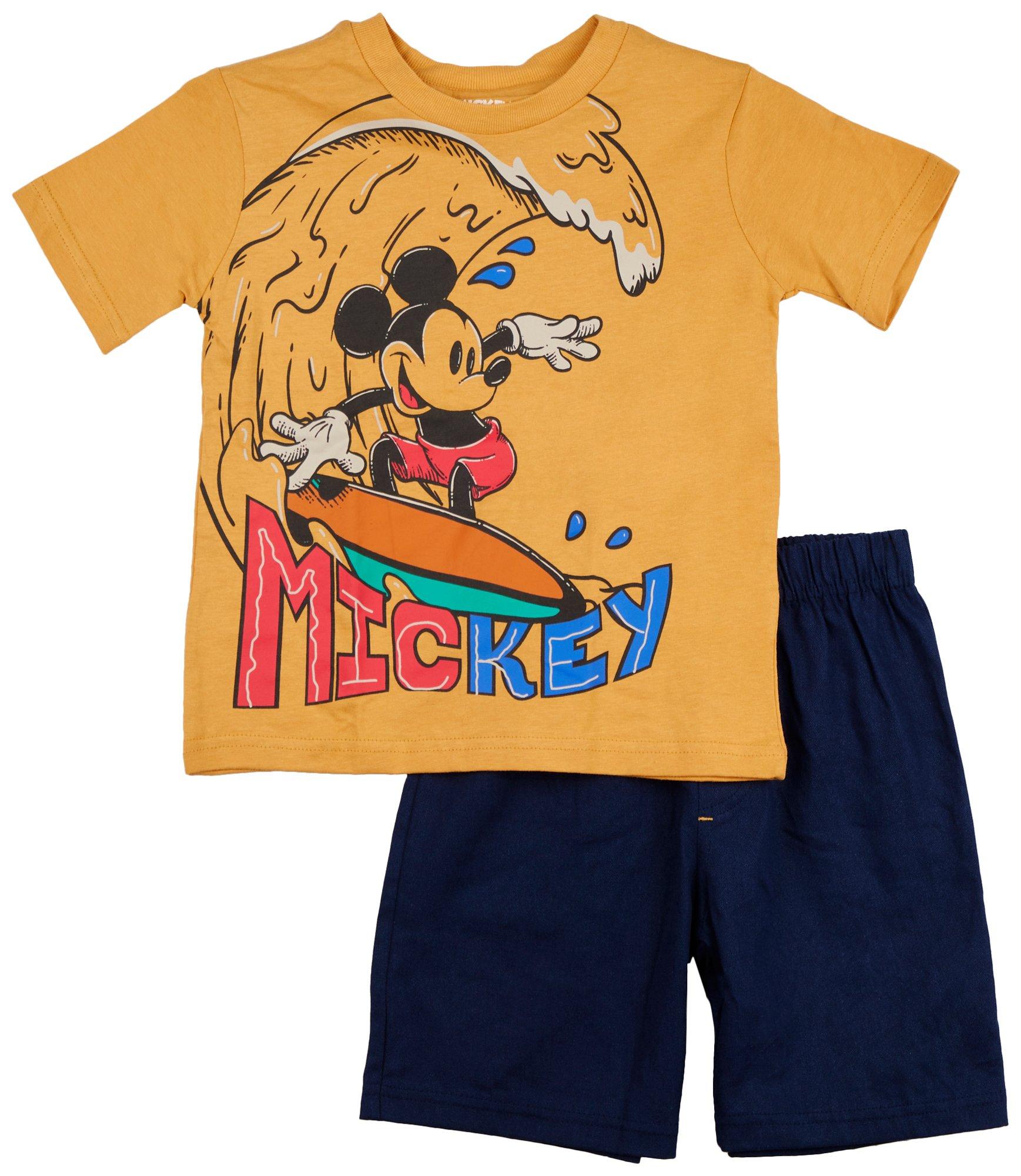 Mickey Mouse 2-pc. Toddler Boys Surf Micket Short
