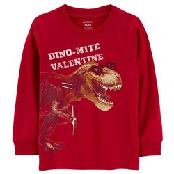 Toddler Boys Dinomite Valinetines Long Sleeve T-Shirt