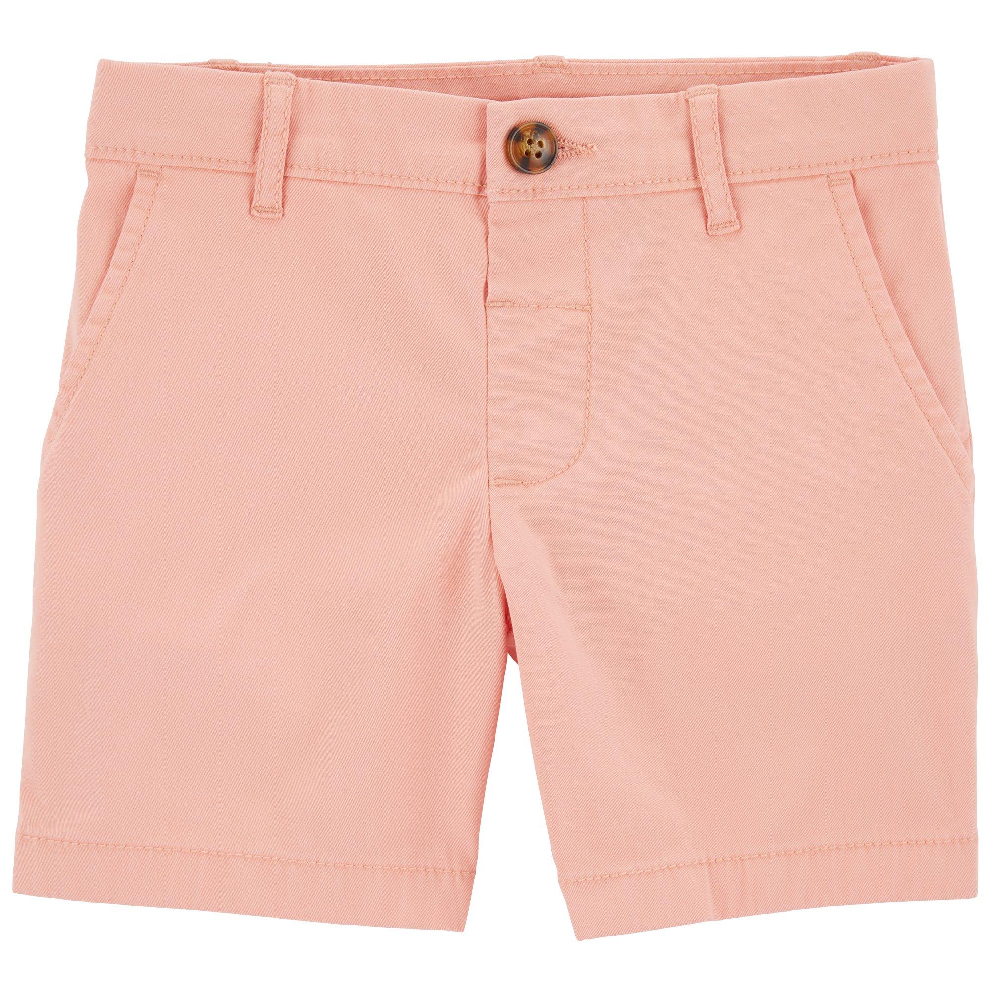 Carters Toddler Boys Button Solid Shorts