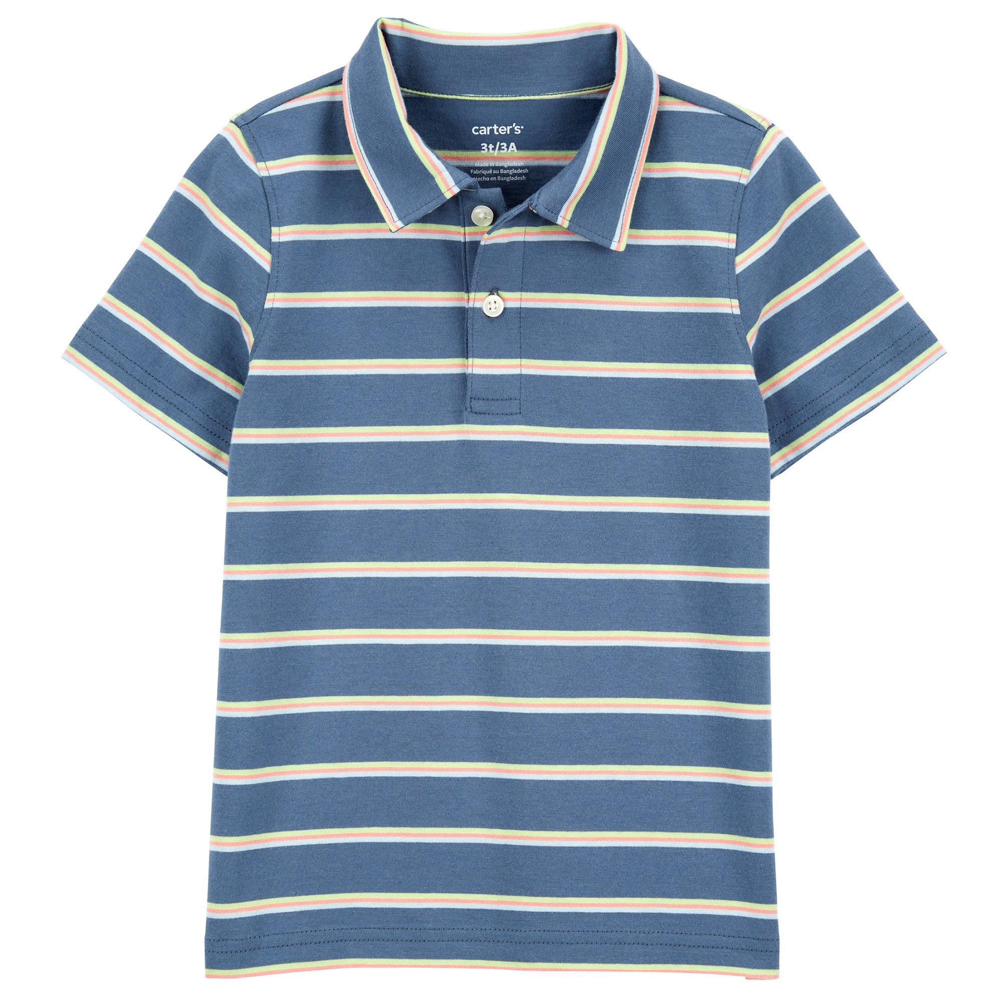 Carters Toddler Boys Striped Woven Button Up Shirts