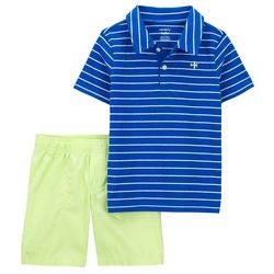 Carters Toddler Boys 2-pc. Airplane Polo and Shorts Set
